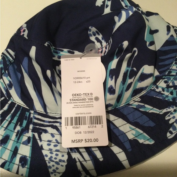 NWT Carter’s Reversible Sun Hat - Picture 4 of 5